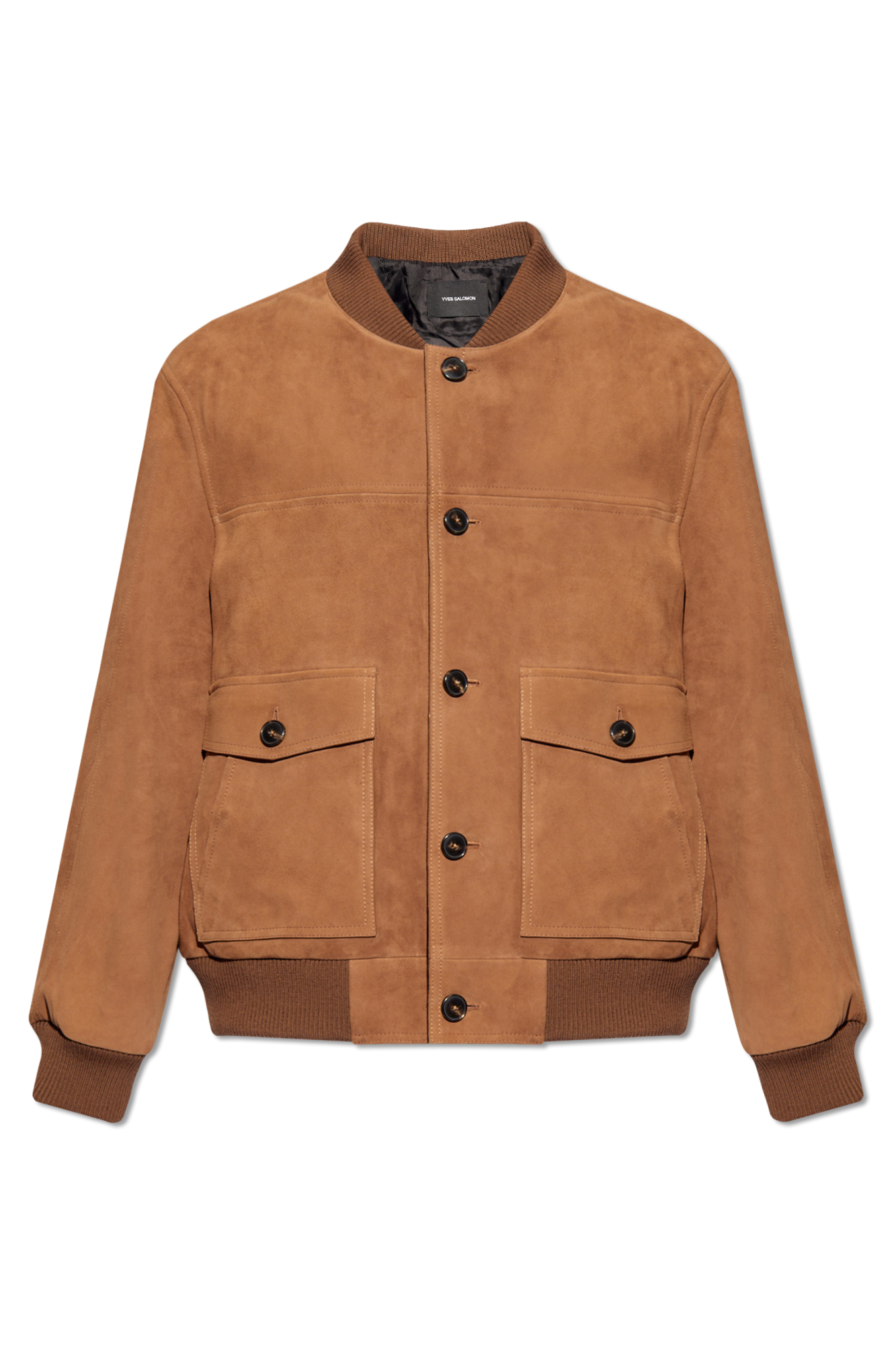 IetpShops PF - SALOMON caqui THE FACTOR - Brown Leather jacket